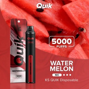 OEM ODM KS Quik 5000 Puffs Disposable Vape 3% Salt Nicotine Перезаряджувані одноразові електронні сигарети