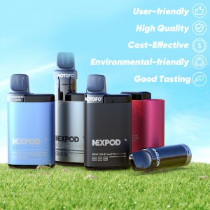 Disposable E Cigarette Wotofo nexPOD 4000 Puffs Vape Pod Rechargeable 8.5ml E-kua txiv 2% 5% Nicotine Salt Vaporizer Pen Hookah