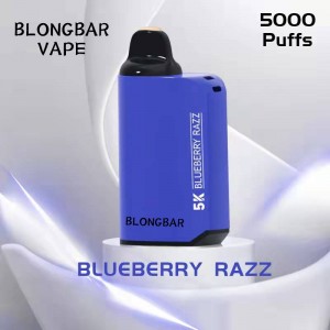 Desechable Vape BLONGBAR 5000 puffs Bar 12 ml Capacidade de aceite Batería 850 mAh Recargable Tipo-c E Cigarro Vaporizador Pluma