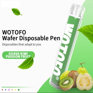 Vape Pen Wotofo Wafer 600 Puffs 400mAh 2% ko 5% Nicotine Gishiri Sigari Kayan Wuta