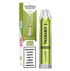 Prilagojena Crystal Bar 4000 vdihov za enkratno uporabo Vape 2% nikotina za ponovno polnjenje E-cigaret Puff Bar