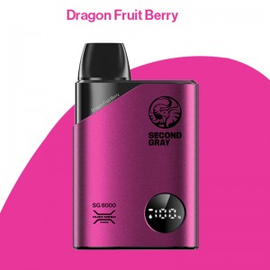 Shitje me shumicë e dytë gri e disponueshme Vape 8000 Puffs Flow Fruit Flavors E Cigarette OEM ODM