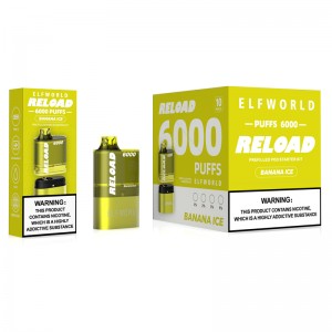Elf Bar Lowit Disposable Vape Pod 6000 Puff Bar E Cigarette Rechargeable 13ml E-liquid 2% 5% Nicotine Salt Disposable vaporizer Box