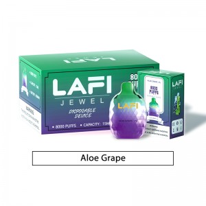 Melon និងឪឡឹក Lafi Jewel 8000 Puffs Bar Disposable Vape 2% ឬ 5% Nicotine Slat Rechargeable Electronic Cigarette