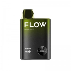 Flow 8000 Puffs Vape desbotable 5% Nicotina Mesh Coil Cigarro electrónico con pantalla de visualización