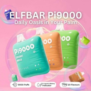 លក់ដុំ Elf Bar Pi9000 Disposable Pod OEM 9000 Puffs Rechargeable Disposable Vape
