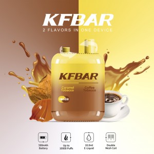Kfbar Vape 10000 Paffs 2 in 1 Double Flavors E Cigarette OEM ODM یکبار مصرف