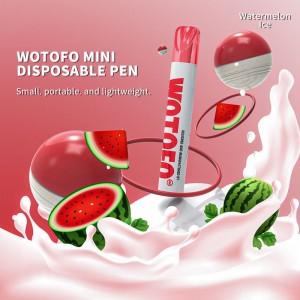 فروش داغ جدید Wotofo Mini Vape Pen 600 Puffs Bar سیگارهای الکترونیکی یکبار مصرف بخار با 2% یا 5% نمک نیکوتین