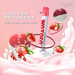ថ្មីក្តៅលក់ Wotofo Mini Vape Pen 600 Puffs Bar Disposable Electronic Cigarettes Vaporize wiht 2% or 5% Nicotine Salt