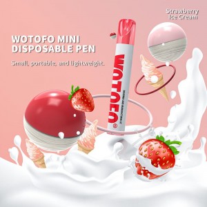 מכירה חמה חדשה Wotofo Mini Vape Pen 600 פחזניות סיגריות אלקטרוניות חד פעמיות לאדות עם 2% או 5% מלח ניקוטין
