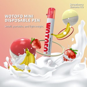 ថ្មីក្តៅលក់ Wotofo Mini Vape Pen 600 Puffs Bar Disposable Electronic Cigarettes Vaporize wiht 2% or 5% Nicotine Salt