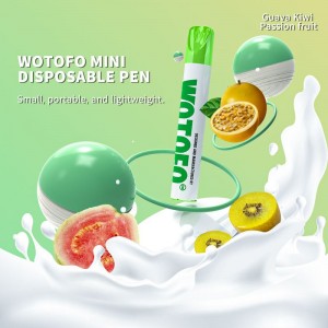 Naujas karštas parduodu Wotofo Mini Vape Pen 600 Puffs Bar vienkartinės elektroninės cigaretės, garinamos su 2% arba 5% nikotino druskos
