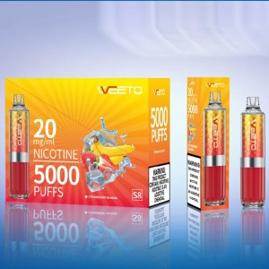 Nova popularna Weeto e-cigareta Vape Pen 4500 Puffs Bar Jednokratna elektronska cigareta Vaporize Pod