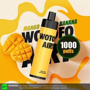 Nova jednokratna e-cigareta Wotofo Airy Vape Pen punjiva 12 ml E-juice 850 mAh baterija 2% 5% nikotinska sol vaporizator olovka