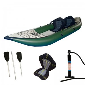 Sit on Top Foldable PVC Canoe Fishing Inflatable Kayaks for 2 Person