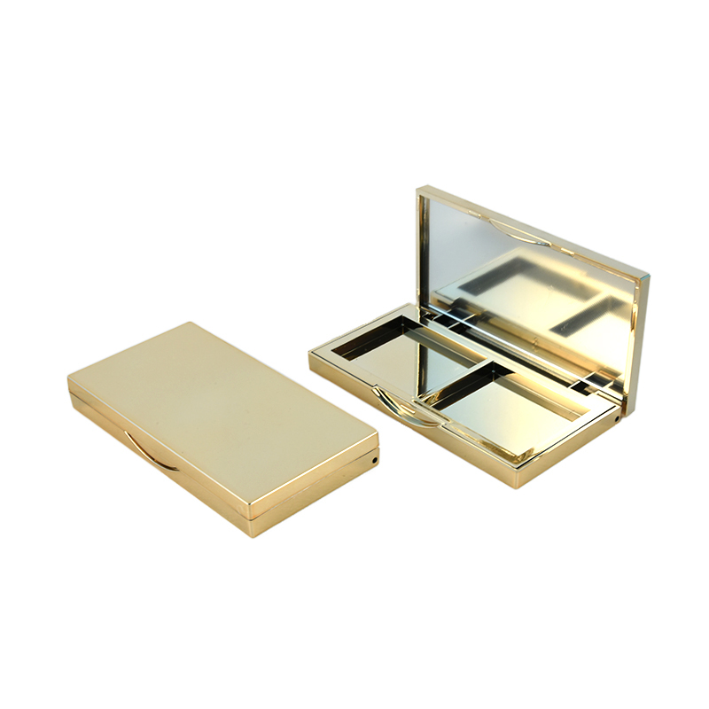 luxury two pan blush highlighter compact powder case ປ້າຍສ່ວນຕົວ ຂາຍສົ່ງ