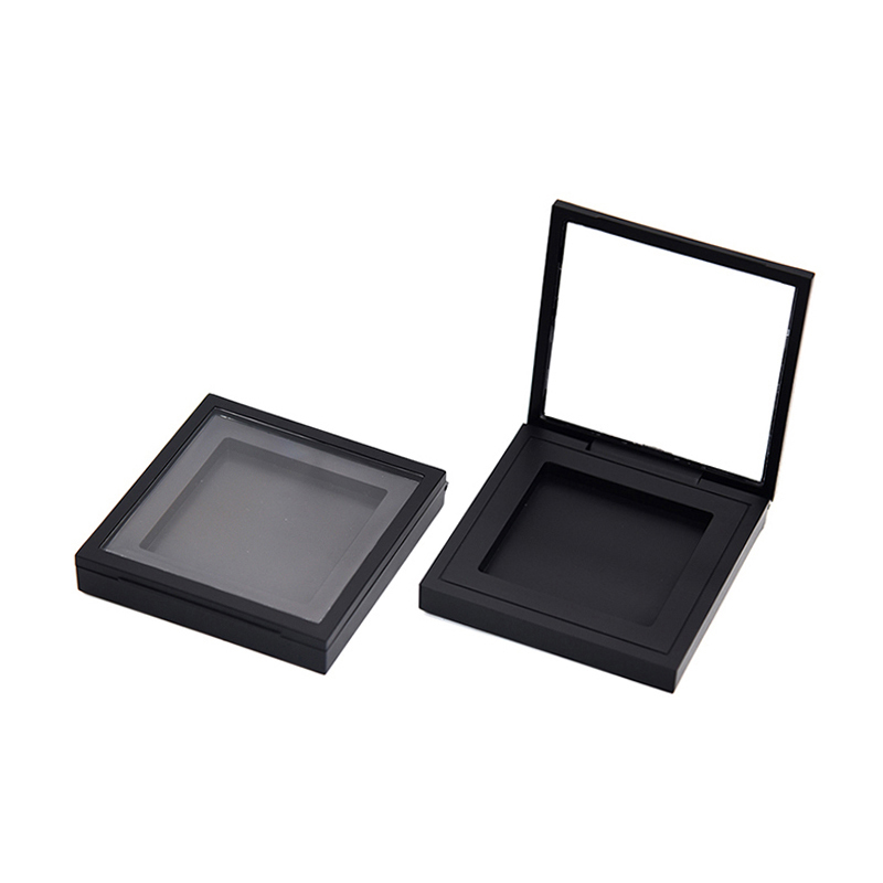 Multipurpose makeup container shape of square shape e nang le skylight e kholo e hlakileng