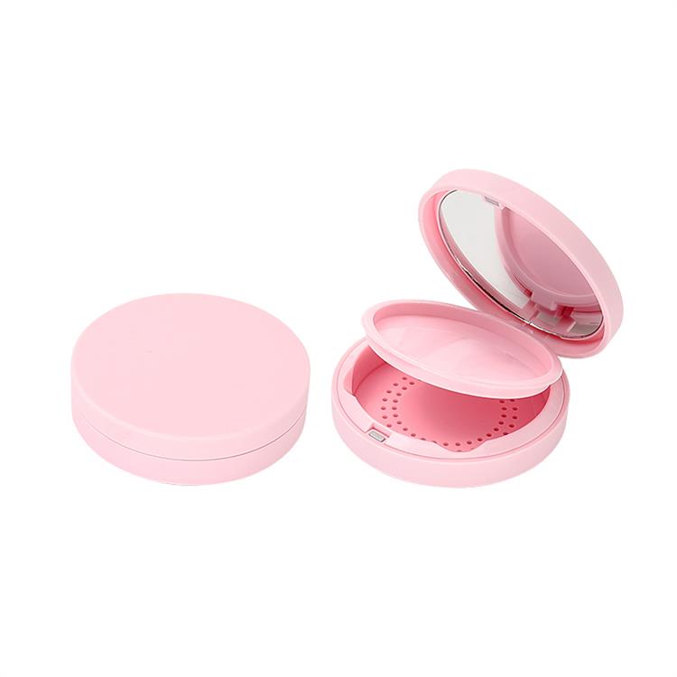 2 slāņu rozā spoguļkompakts vaigu sārtuma magnētam