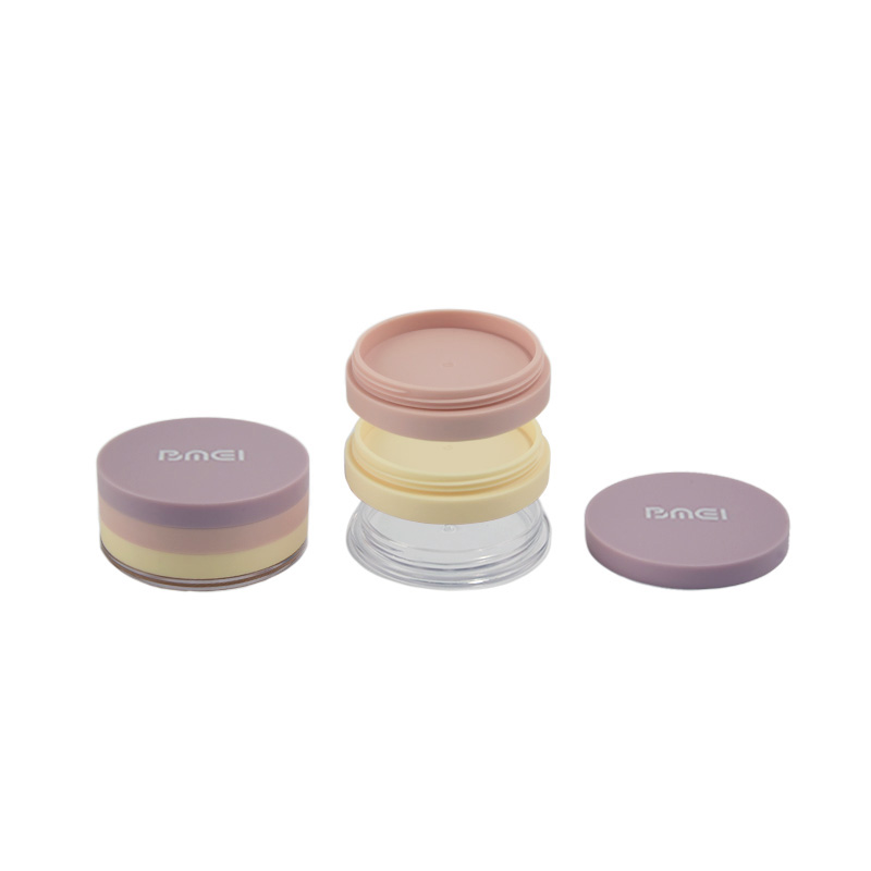 stackable makeup compacts බහාලුම් රවුම් භාජන ඉස්කුරුප්පු පියන