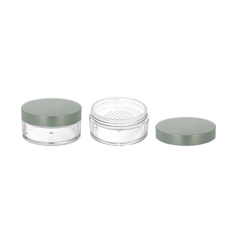20 gr løs pulver kosmetikemballage krukke rund