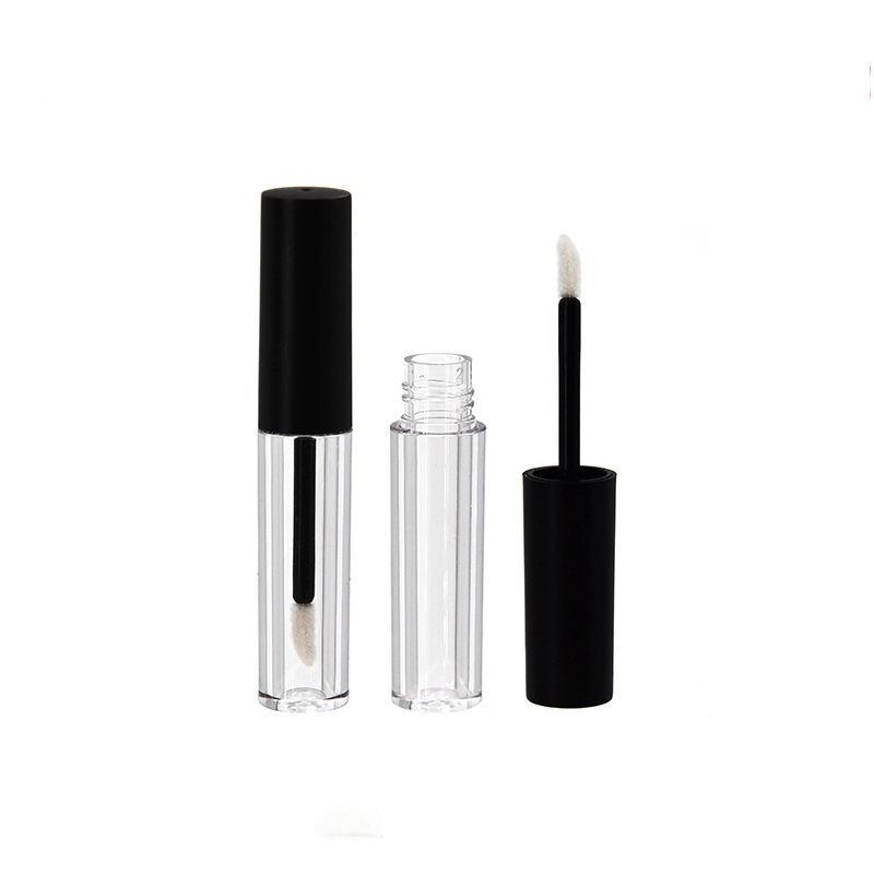 කළු සැරයටිය සහිත matte black mini lip gloss tube 3ml