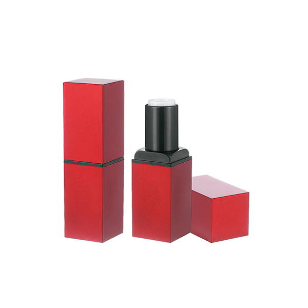 Étui à rouge à lèvres de Chine, récipient de luxe en plastique rouge pour rouge à lèvres 3.8g