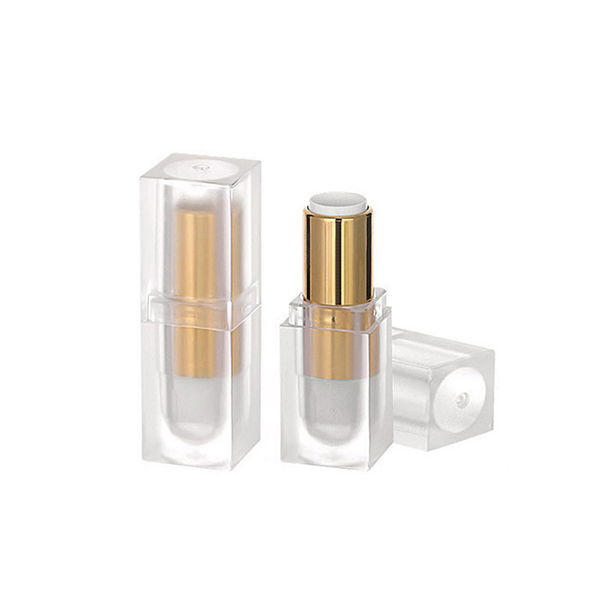 Tsina walang laman lipstick tubes 12.1mm square plastic malinaw lipstick packaging pakyawan