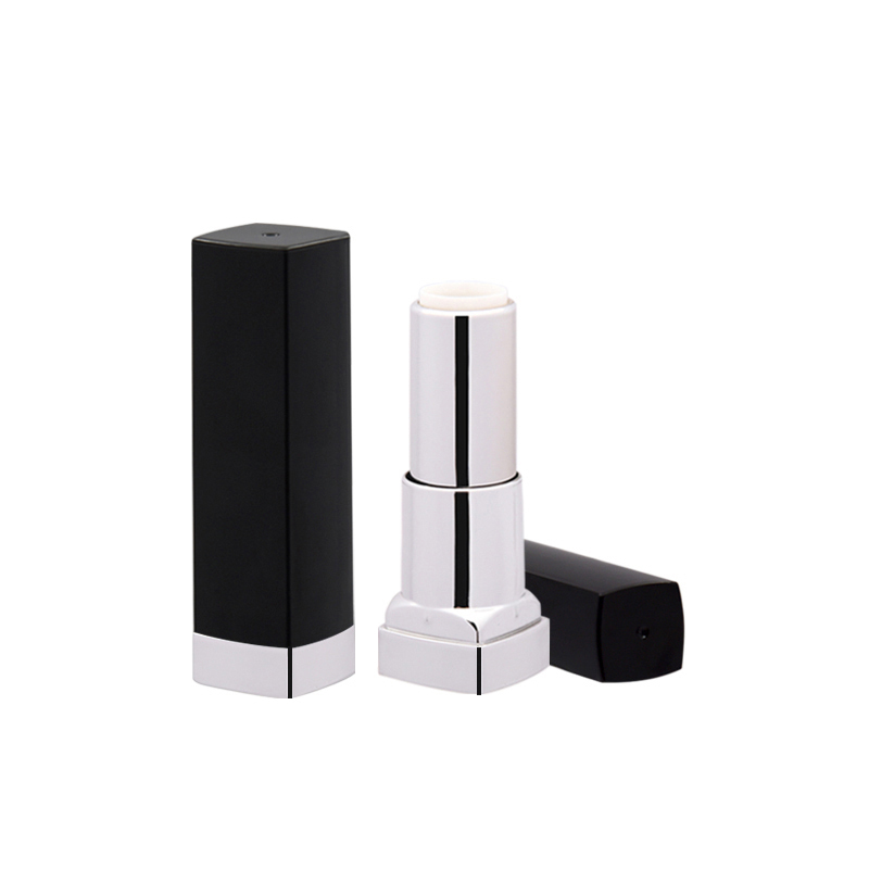 Wholesale square black cap silver bottom se nang letho lipstick setshelo li-tubes