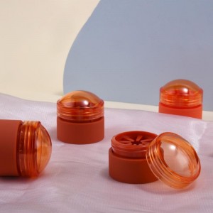 hot sale red balm shaped cream blush container ...