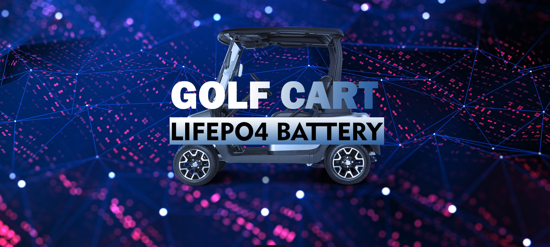 LIFEPO4 golf cart accu 36 V runtuyan