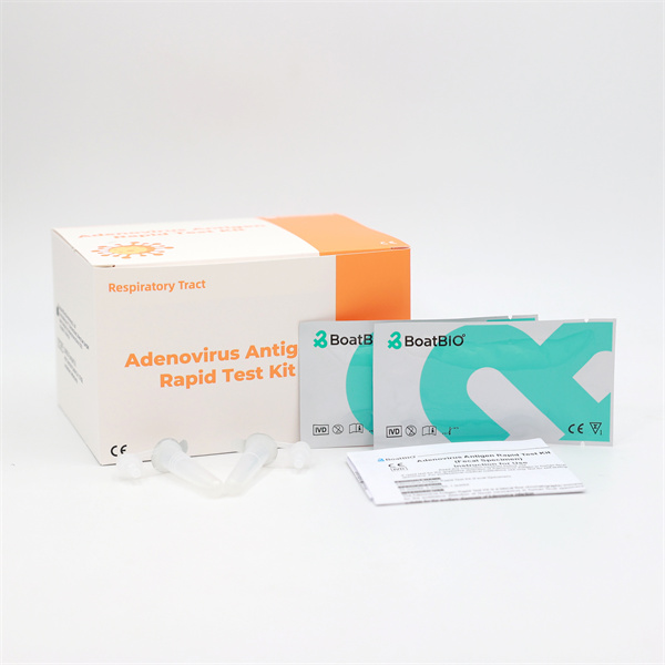 Kit di test rapidu di l'antigenu di l'adenovirus (specimen fecale)