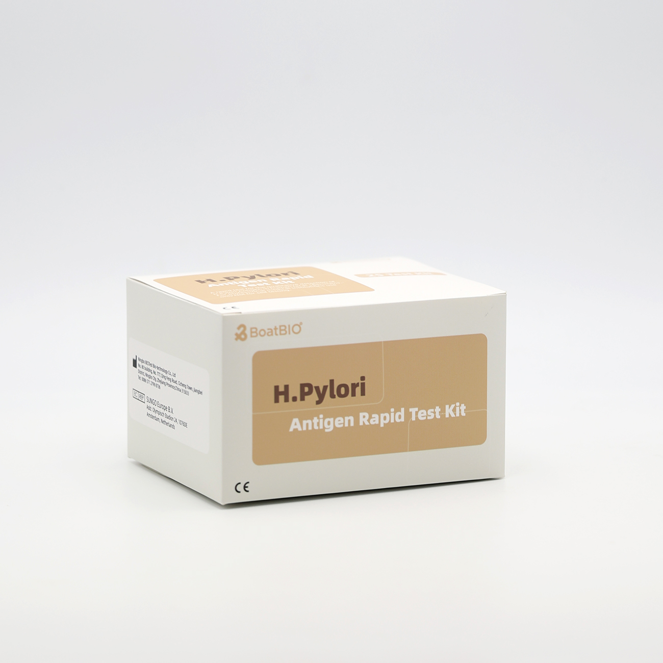 Kit di test rapidu di l'antigene H.Pylori (oro colloidale)