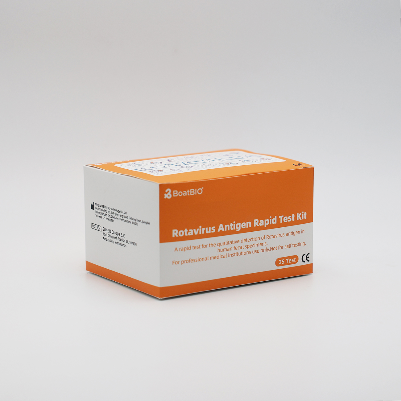 Rotavirus Antigen Rapid Test Kit (kolloïdaal goud)