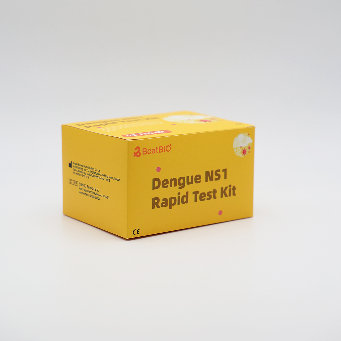 Dengue NS1 nopea testikasetti (kolloidinen kulta)