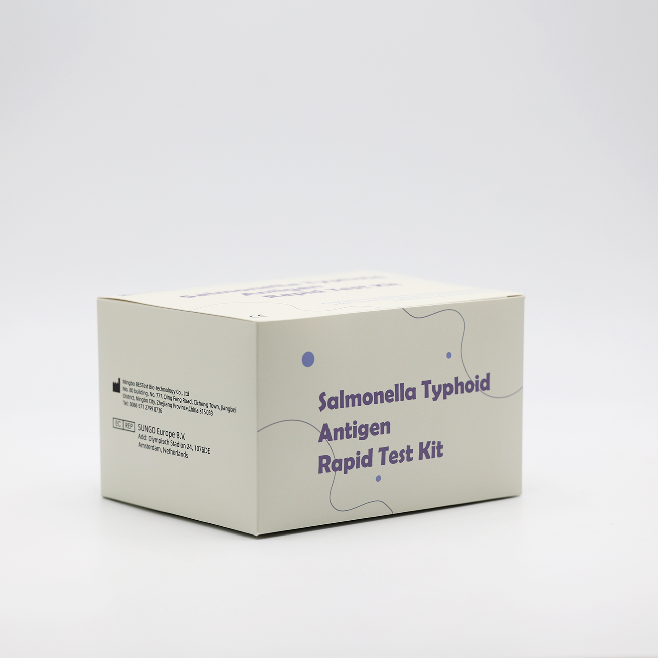 Комплет за брз тест за антиген на салмонела тифус (колоидално злато)