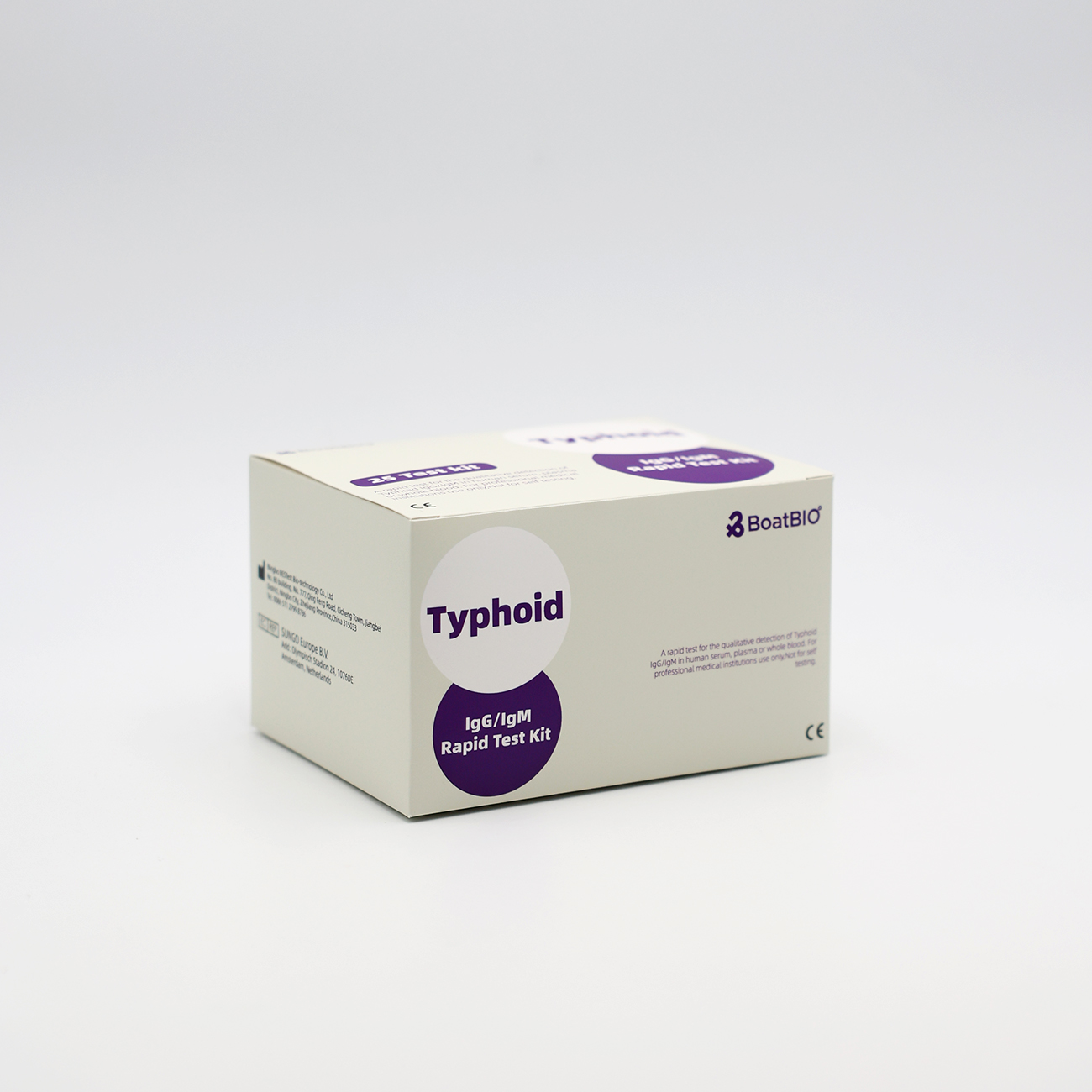 Kit de test rapide IgG/IgM pour la typhoïde (or colloïdal)