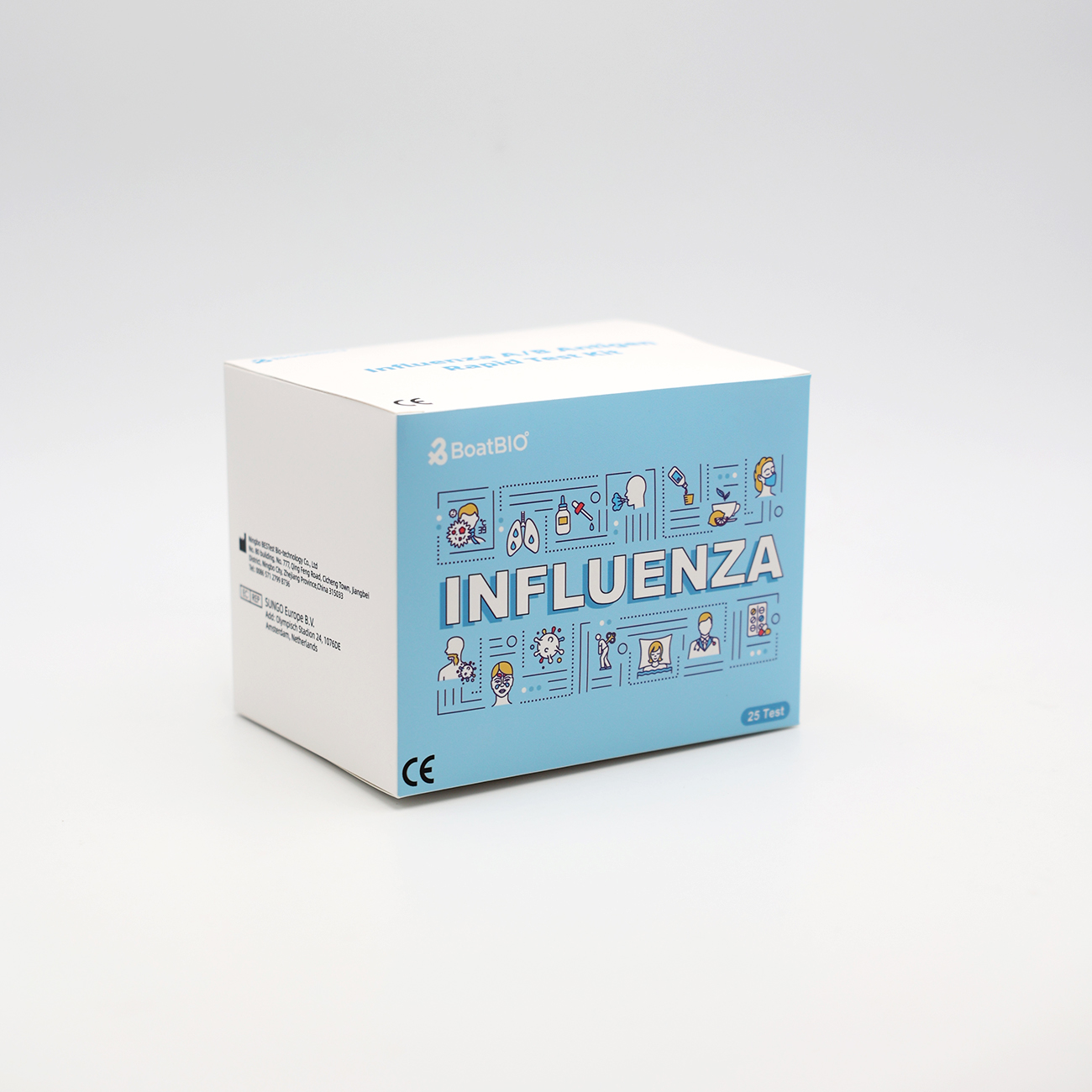 Influenza A+B Antigen Rapid Test Kit (Nasal Swab Test)