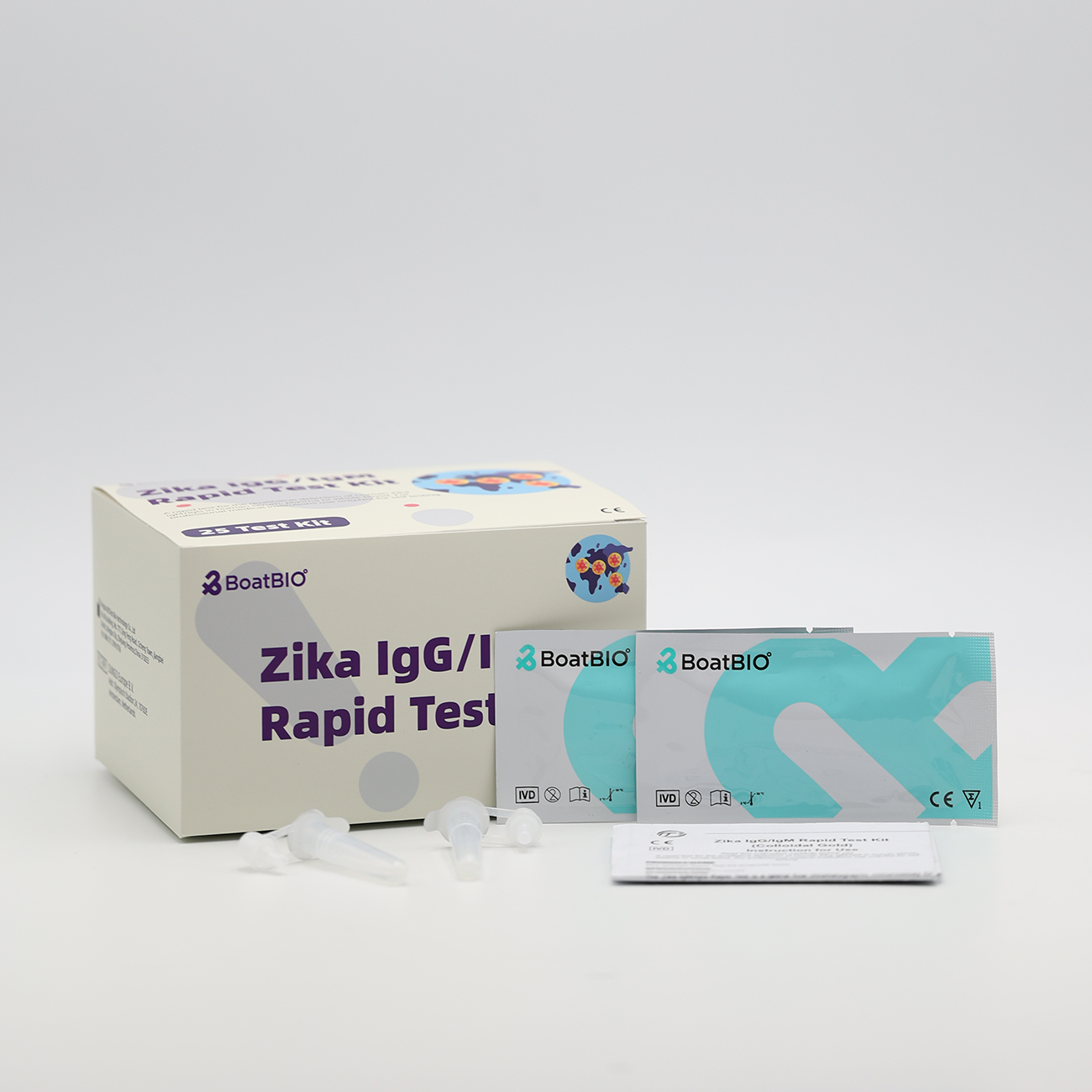Zika IgG/IgM ریپڈ ٹیسٹ کٹ (کولائیڈل گولڈ)