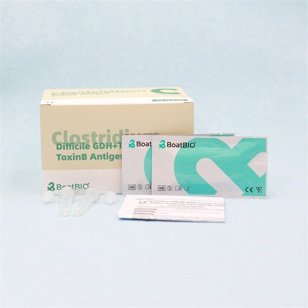 ڪلسٽرڊيم ڊفيسائل GDH+ToxinA+ToxinB Antigen Rapid Test Kit