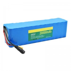 Літыевыя батарэі 48 В 20000 мАг (20 г) 18650 для электрычнага матацыкла/ровара/транспартнага сродку/прылады