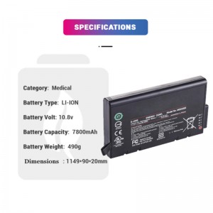 Išmani baterija ME202c/EK Goldway G50-80 medicinos įrangai, Micron transport GX+