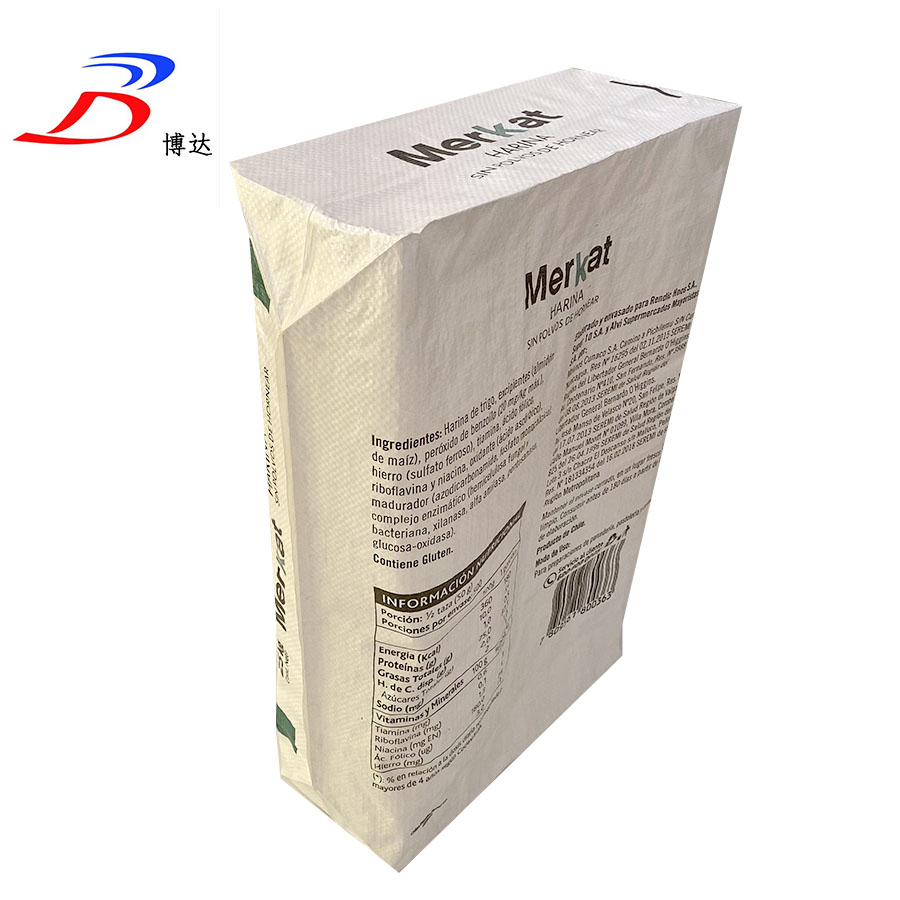 Polypropylene woven Bag Packaging bag for rice flour 25kg 50kg
