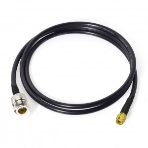 RF-kabelsamestelling N vroulik tot SMA-mannetjie RG 58-kabel