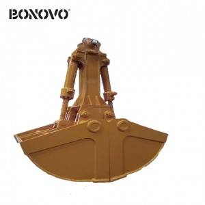 BONOVO higher level of wear protection clamshell bucket for construction site