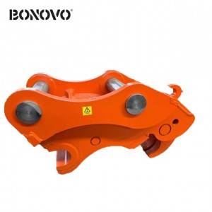 Customizable hydraulic quick coupler from BONOVO produced to match various excavator models