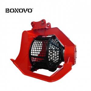 BONOVO independently designed and produced rotary screening bucket suitable for 1-50t excavators