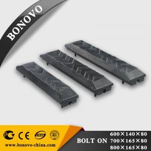 BONOVO Undercarriage Parts Bolt-on Rubber Pad for 1-30 ton Excavator