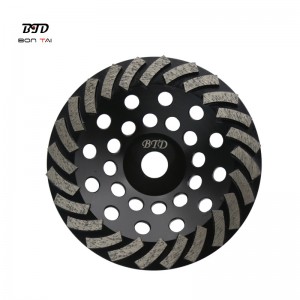 7 Inch 24Seg.Turbo Abrasive Wheels Diamond Grinding Cup Wheel for Concrete
