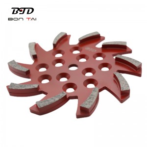250mm Grinding Plate Cyclone Diamond Grinding Tools for Concrete Floor