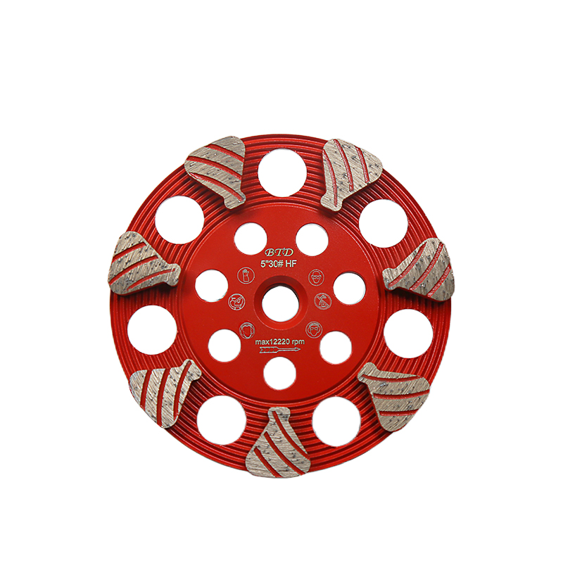 New Technology 5 Inch Fan-shaped Diamond Cup Wheel